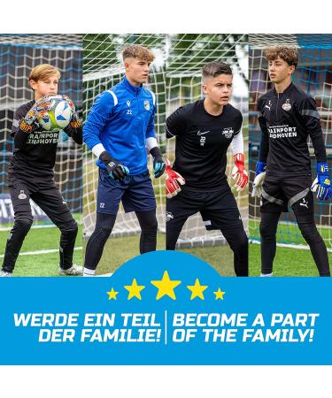 Buy Gripmode Bandit Hybrid Goalkeeper Gloves - Weather-Resistant GripTec Latex | Sizes 7-11 for Kids Teens & Adults - Buy Online on SooperMarket.com