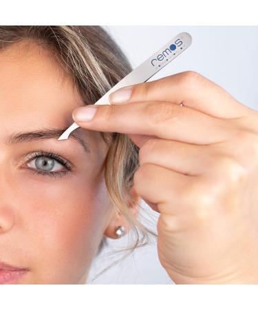 REMOS Stainless Steel Combination Tweezers 9.5cm - Dark Blue | For Splinters & Hair - Buy Online on SooperMarket.com
