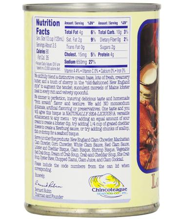Chincoteague Seafood Lobster Bisque  15-Ounce Cans (Pack of 12) - Buy Online on SooperMarket.com