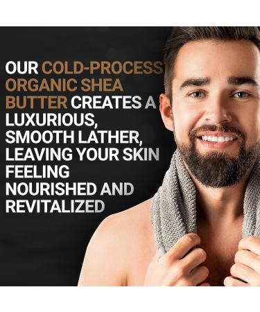 Copper Johns Dark Forest Fine Cold Process Shea Butter & Activated Charcoal Soap Bar for Men with Coconut Oil and Canola Oil for even Skin Tone Deep Cleanse Unclogs Pores Removes Dead Skin Cells - Buy Online on SooperMarket.com