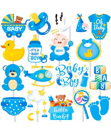 Baby Shower Cupcake Toppers It s A Boy Party Cupcake Picks for baby Shower Welcome Baby Boy Gender Reveal Party Decoration Supplies