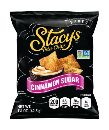 Stacy's Cinnamon Sugar Flavored Pita Chips 1.5 Ounce (Pack of 24)