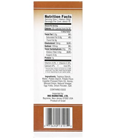 Yehuda Toasted Onion Matzo Squares Gluten Free 10.5 oz - Buy Online - Buy Online on SooperMarket.com