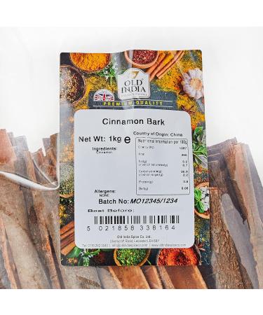 Old India Cinnamon Bark 1 Kg - Finest Quality Spice (Pack of 1) - Buy Online on SooperMarket.com