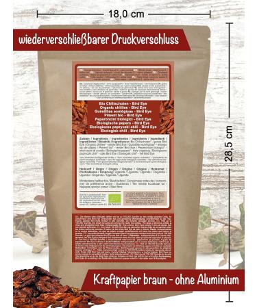 Buy Direct & Friendly Organic Chili Bird Eye Hot Dried Pods (80g) - Premium Spicy Flavor for International Shipping - Buy Online on SooperMarket.com