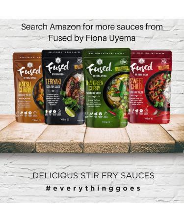 Fused Teriyaki Sauce - Ready to Use Japanese Marinade & Stir Fry Sauce for Meat & Veggies - No Artificial Preservatives or Additives - Vegetarian Friendly - 2x100ml Pouches (2 Servings per Pouch) - Buy Online on SooperMarket.com