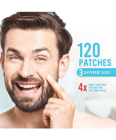 Hydrocolloid Acne Patches (120 Pack) with Tea Tree Oil - Pimple Stickers for Healing Acne - Zit Patch Treatment - Buy Online on SooperMarket.com