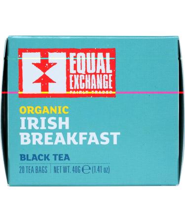 Equal Exchange Organic Irish Breakfast Black Tea - 20 Bags (1.41 oz) | Fair Trade - Buy Online on SooperMarket.com