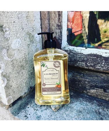 A La Maison Sweet Almond Liquid Hand Soap - French Milled, 16.9 oz Pump | Natural Moisturizing Hand Wash - Buy Online on SooperMarket.com