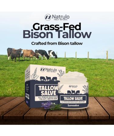All Natural Beef Tallow Salve - Moisturizing Balm for Eczema & Dry Skin - Grass Fed Tallow & Honey - Made in USA - Buy Online on SooperMarket.com