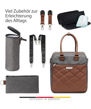ABC Design Diaper Bag Explore - 2in1 Baby Diaper Backpack & Casual Baby Bag with Changing Pad & Bottle Holder - Asphalt - Buy Online on SooperMarket.com