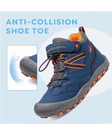 Buy Mishansha Non-Slip Lightweight Children's Hiking Shoes | Trekking Boots for Boys & Girls | Sizes 24-38 EU - Blue - Buy Online on SooperMarket.com