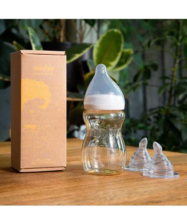 Minbie 3 Month+ BPA-Free Breastfeeding Baby Bottle Kit - For Babies 3 Months and Older - Buy Online on SooperMarket.com