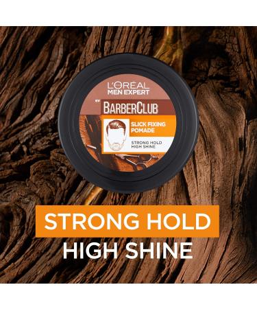 L'Oreal Paris Men Expert Barber Club Slick Fixing Pomade Wax 75ml - Strong Hold Hair Wax for Men - Buy Online on SooperMarket.com