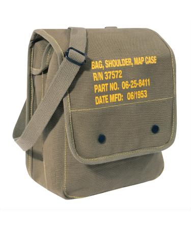 Rothco Canvas Map Case Shoulder Bag with Stencil