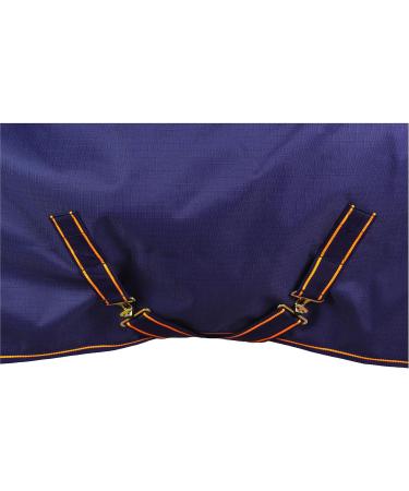 Marengos by Bucas Winter Blanket 1200D | Waterproof & Breathable Irish Turnout | Blue/Orange 125cm (100g/m Filling) - Shop Internationally - Buy Online on SooperMarket.com