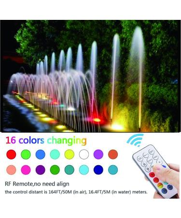 Zhongkaifa underwater light with remote control RGB multi color changing waterproof LED underwater light pond lighting pool lighting for vase base party christmas swimming pool wedding (4 pcs) - Buy Online on SooperMarket.com