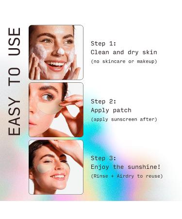 Sun Patch Reusable Under Eye Sunblock Patches - UPF 50 Face Stickers for UV Protection - Sunkiss (Nude) - 1 Pack/4 Pairs - Buy Online on SooperMarket.com