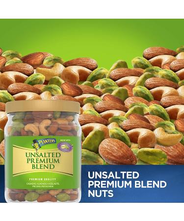 Planters Unsalted Premium Blend Mixed Nuts - 1lb 11oz | High-Quality Assorted Nuts - Buy Online on SooperMarket.com