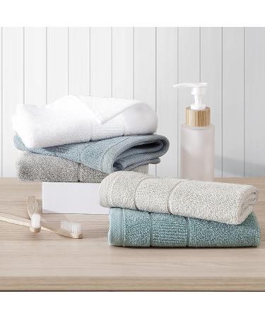 Tommy Bahama Island Retreat White 12pc Washcloths Set - Absorbent & Fade-Resistant Cotton Towels for Fashionable Bathroom Decor - Buy Online on SooperMarket.com
