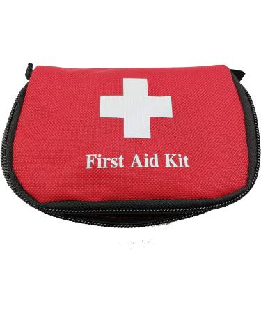Jipemtra Red First Aid Bag - Compact & Portable Emergency Rescue Pouch for Home, Car, Office & Outdoor Activities - Buy Online on SooperMarket.com