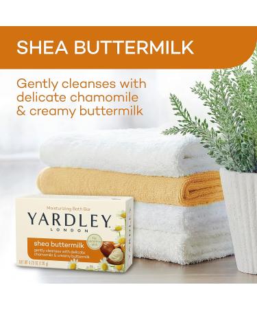 Yardley London Shea Buttermilk Sensitive Skin Bath Bar 4.25oz - Pack of 2 - Buy Online on SooperMarket.com