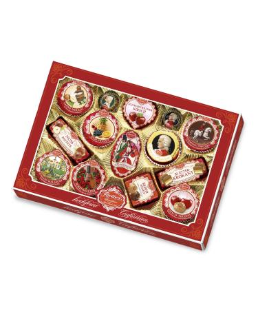 Reber specialty cassette-15 high-fine classics-with chocolates real Mozart balls Constanze Mozart balls marzipan paste and nougat 525 g (1 Pack) 15-cassette