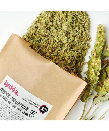 Lydea Organic Greek Mountain Tea 250g Traditional & Authentic Greek Loose Leaf Sideritis Herbal Tea Naturally Caffeine Free Practically Cut - Buy Online on SooperMarket.com