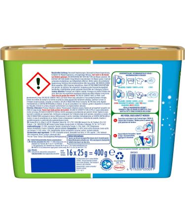Persil Sensitive 4in1 Discs - Full Detergent 96 WL (6 x 16 Wash Loads) | Allergy-Friendly & Baby Safe with Aloe Vera | Effective from 20 C to 95 C | 400g (6 Pack) - Buy Online on SooperMarket.com