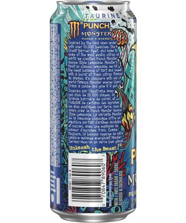 Monster Energy Punch Aussie Style Lemonade 473mL Cans Pack of 12 - Buy Online on SooperMarket.com