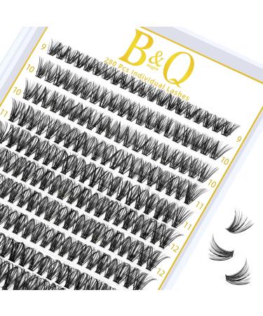 B&Q Individual Eyelashess 280Pcs Cluster Lashes D Curl 40D Mix9-15mm Lashes Individual Cluster Eyelashes Individual 20D 30D 40D 50D Lash Clusters Extensions DIY Lash At Home (40D-0.07D-9-15mix) 40D-0.07D-280PCS 9-15 MIX