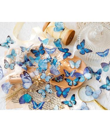 Knaid Butterfly Stickers Set - 320 Transparent Colorful Resin Decals for Scrapbook, Journal, and Crafts - Buy Online on SooperMarket.com