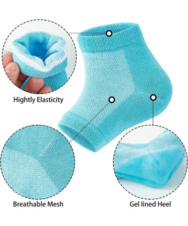 Moisturizing Toeless Silicone Socks for Women - 6pcs | Dry Cracked Heel Treatment - Buy Online on SooperMarket.com