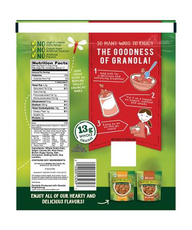 Nature Valley Cinnamon Granola Crunch 16 oz - Healthy Snack & Breakfast Option - Buy Online on SooperMarket.com