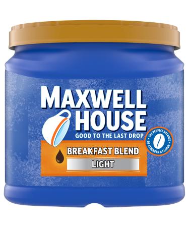 Maxwell House Breakfast Blend Light Roast Ground Coffee (25.6 oz Canister)