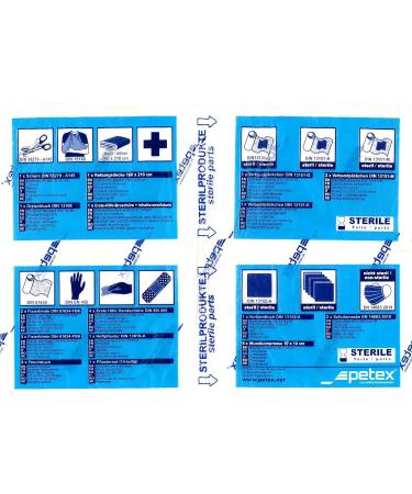 PETEX 2 in 1 First Aid Kit Plus - DIN13164:2022 Compliant Red Emergency Kit for Home & Travel - Buy Online on SooperMarket.com