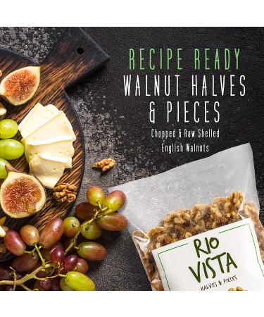 Wilbur Packing Company Rio Vista 16 oz. Walnut Halves & Pieces 2-Pack | California Grown Raw Walnuts | 100% Natural Non-GMO | Unsalted & Shelled | No Preservatives - 1 lb - Buy Online on SooperMarket.com