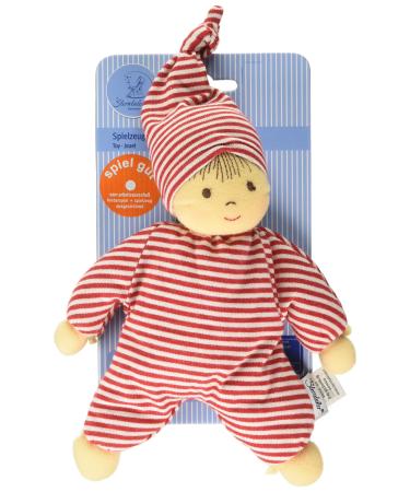 Sterntaler 3015034 play doll Heiko integrated rattles age: for babies from birth 23 cm red/white |1 pack of play doll Heiko Single