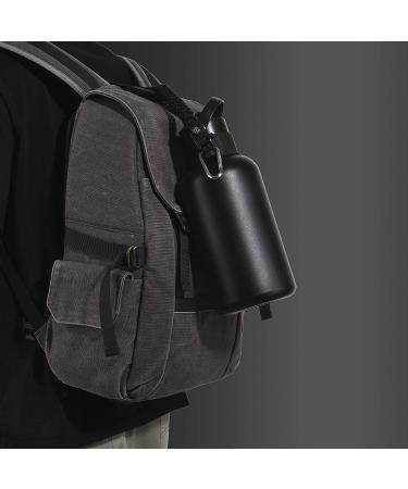 QeeCord 2.0 Paracord Handle for Hydroflask 2.0 - Wide & Standard Mouth | Strap Carrier with Safety Ring Holder | Fits 12oz-64oz Bottles | Black - Buy Online on SooperMarket.com
