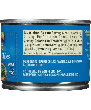 Ortega Whole Green Chiles Mild - 4oz (Pack of 24) | Authentic Flavor | Versatile Ingredient - Buy Online on SooperMarket.com