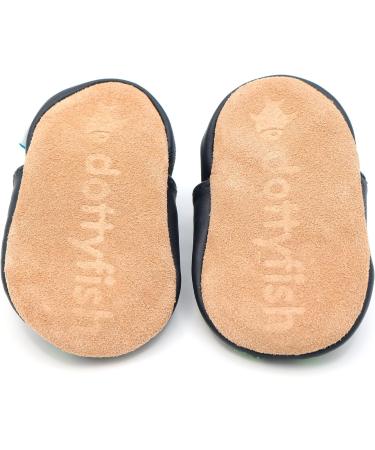 Dotty Fish Soft Leather Baby Shoes | Non-Slip Suede Soles | Fire Engine Design | 0-6 Months to 4-5 Years - Buy Online on SooperMarket.com