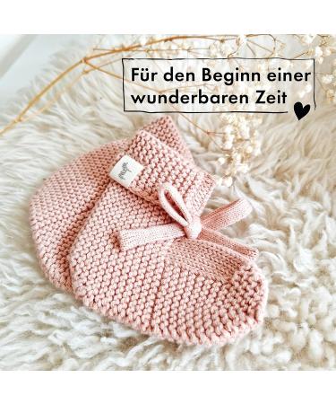 Moyo Baby Gift Set in Ros | 2-Part Gift Set with Knitted Rabbit Towel & Booties | Perfect Newborn Gift for Boys & Girls | Ideal Baby Shower Gift for New Parents - Buy Online on SooperMarket.com