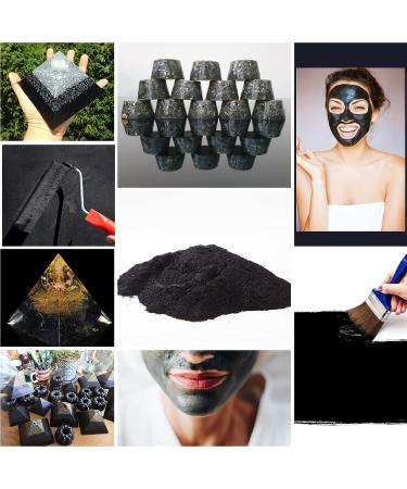 Keled Rocks Shungite Powder 230g - EMF Shielding Paint Craft & Orgonite Supplies - Pure Natural Shungite Stones Type II - Buy Online on SooperMarket.com