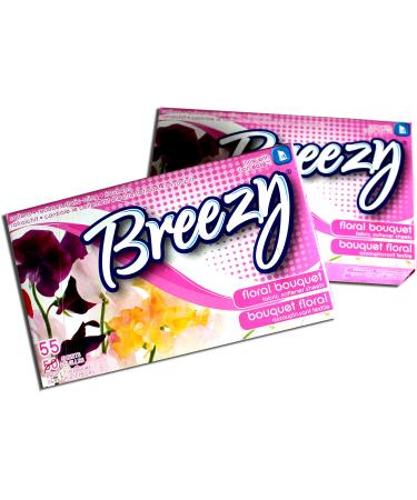 Breezy Fabric Softner Sheets Floral Bouquet scent 50 Sheets