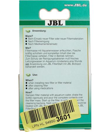 JBL Filter Start 25182 - Bacteria for Activated Aquarium Filters | 10ml for 3L Sweet & Sea Water - Buy Online on SooperMarket.com