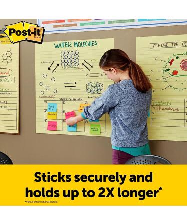 Post-it Super Sticky Easel Pad  25 in x 30 in Sheets  Yellow Paper with Lines  30 Sheets/Pad  2 Pads/Pack  Great for Virtual Teachers and Students (561) - Buy Online on SooperMarket.com