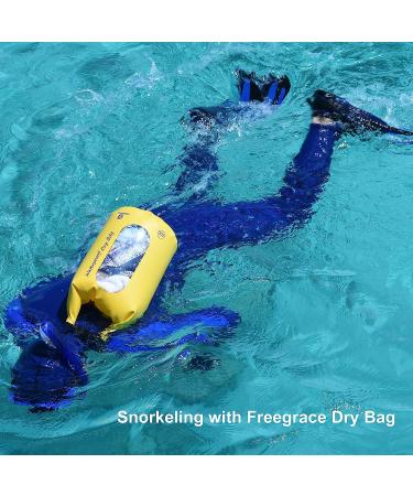 Freegrace Waterproof Dry Bags Set of 3 - 5L - Ideal for Swimming, Kayaking, Rafting & Boating - Black - Includes Waist Pouch & Phone Case - Buy Online on SooperMarket.com