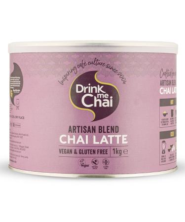 Drink me Chai Artisan Blend Chai Latte 1kg (Pack of 1) Just Add Milk Vegan & Gluten Free Chai Latte Powder (50 Servings Total) Artisan 1 kg (Pack of 1)
