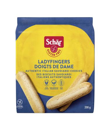 Schar Gluten-Free Lady Fingers - Non GMO Lactose Free Preservative Free Gluten-Free Italian Cookies 200 g (Pack of 1)