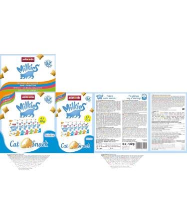 Buy Animonda Milkies Grain-Free Cat Snack - Crispy Pillows Selection Mixpack (6 x 30g) - Healthy Treats for Cats - Buy Online on SooperMarket.com